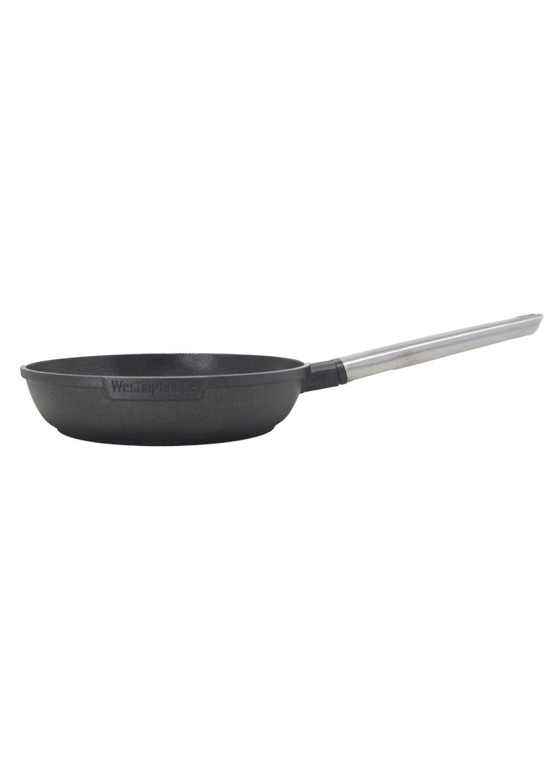 Westinghouse 30cm Non-Stick Fry Pan - Forged Aluminum with 4-Layer Marble Coating Induction and Oven Safe Stainless Steel Handle - Black