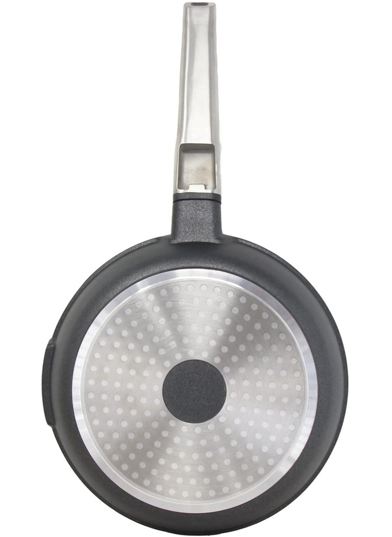 Westinghouse 30cm Non-Stick Fry Pan - Forged Aluminum with 4-Layer Marble Coating Induction and Oven Safe Stainless Steel Handle - Black