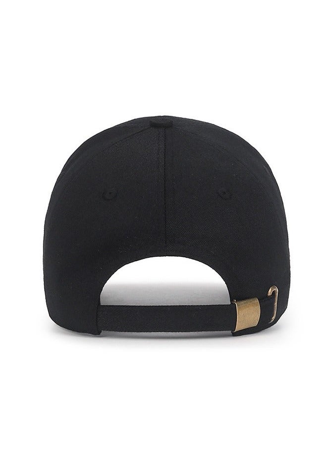 Anti-UV Breathable Quick-drying Baseball Cap Spring Autumn Embroidered Casual Hat for Women Men Youth Outdoor Sport Black