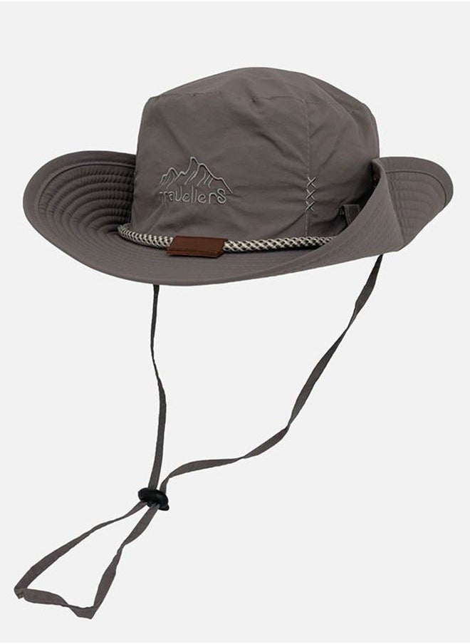 Women Spring Autumn Wide Brim Sun Protection Fishing Cap Outdoor Camping Adventure Quick Dry Breathable Bucket Hat Cowboy