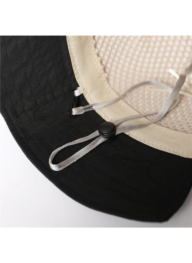 Stylish Breathable Hat Black/Beige