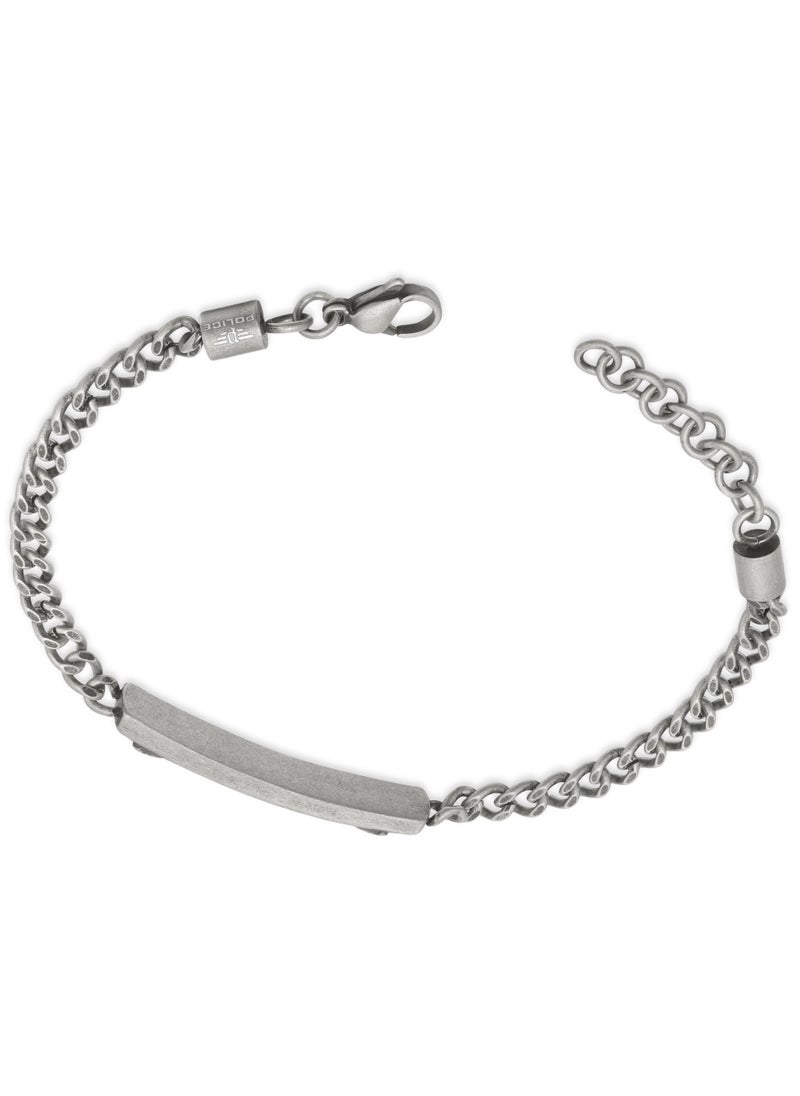 Cranio Antique Silver Stainless Steel Gents Bracelet
