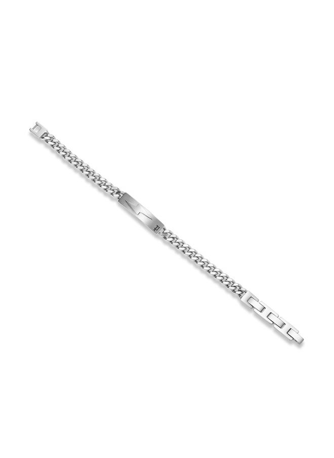 Strike Bracelet Sleek Plaque with P Logo and Lightning Motif for Bold, Unapologetic Style