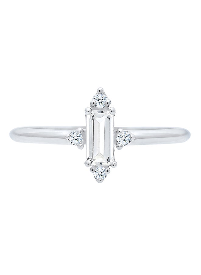 925 Sterling Silver Crossed Gold Plated Ring