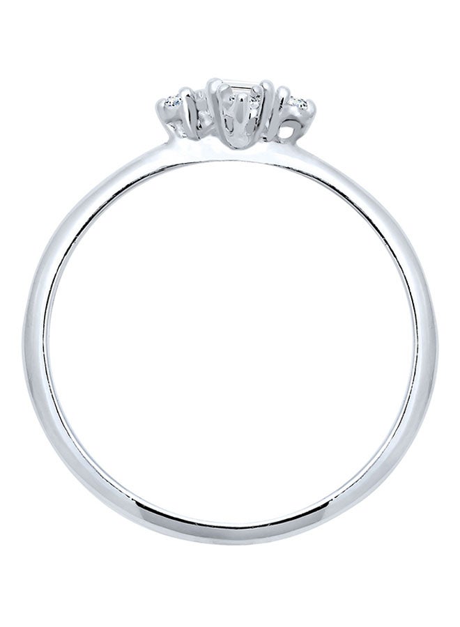 925 Sterling Silver Crossed Gold Plated Ring