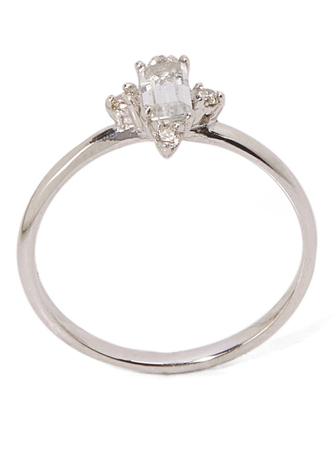 925 Sterling Silver Crossed Gold Plated Ring