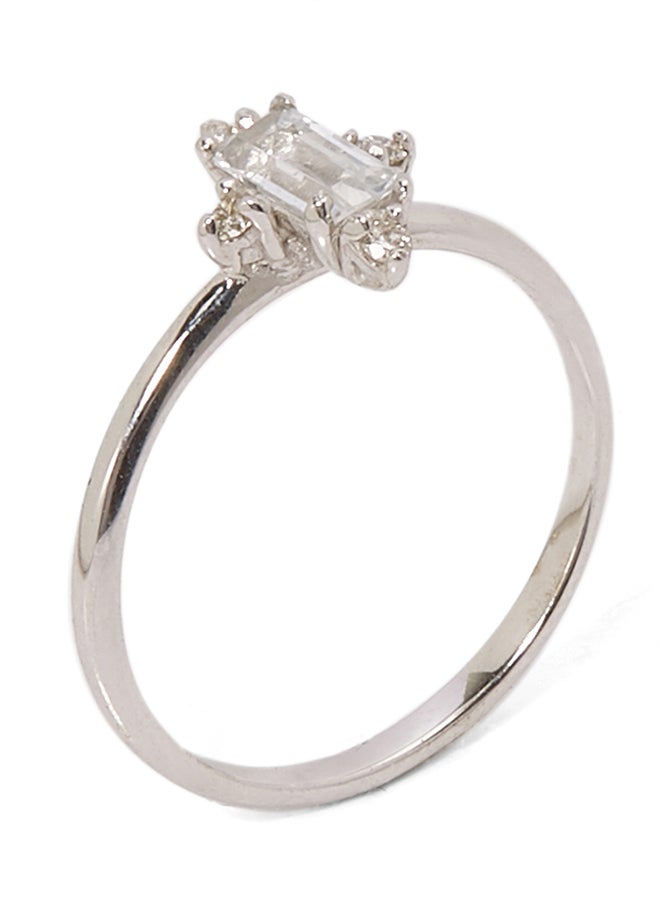 925 Sterling Silver Crossed Gold Plated Ring