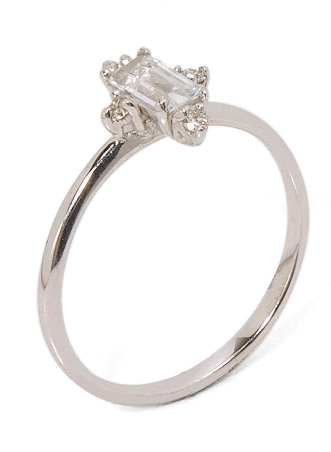 925 Sterling Silver Crossed Gold Plated Ring