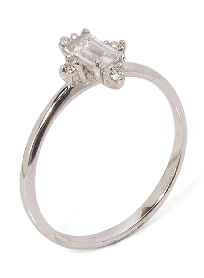 925 Sterling Silver Crossed Gold Plated Ring