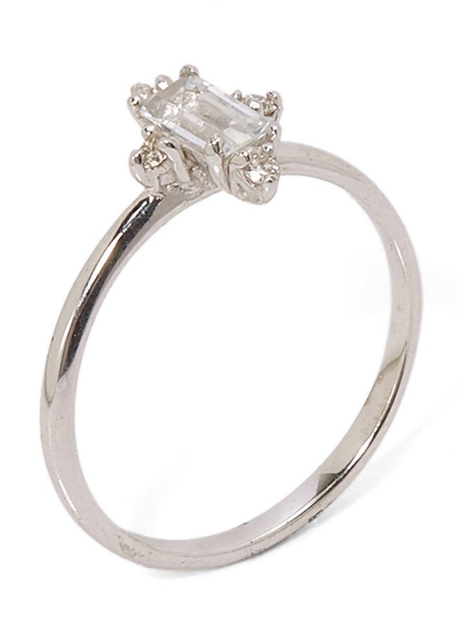 925 Sterling Silver Crossed Gold Plated Ring