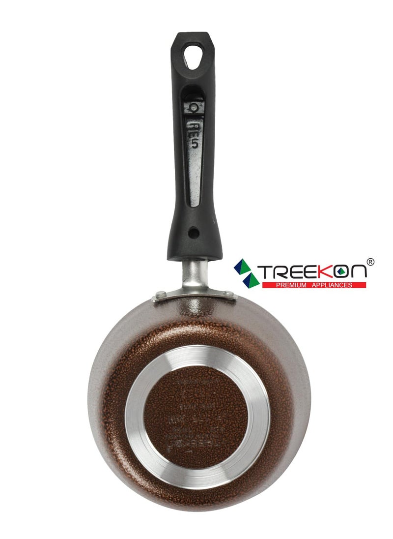 Treekon MiniBabySmall Sized Pure 3MM Heavy Guage Brown Spatter Color Sauce Pan