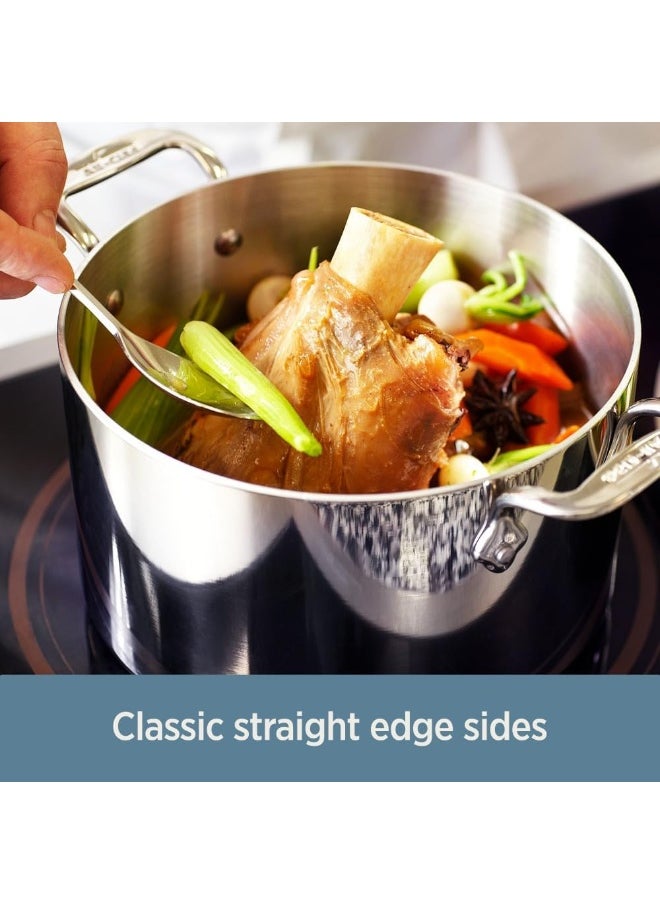 All-Clad 4201 Stainless Steel Tri-Ply Bonded Dishwasher Safe Sauce Pan with Lid / Cookware 2-Quart Silver