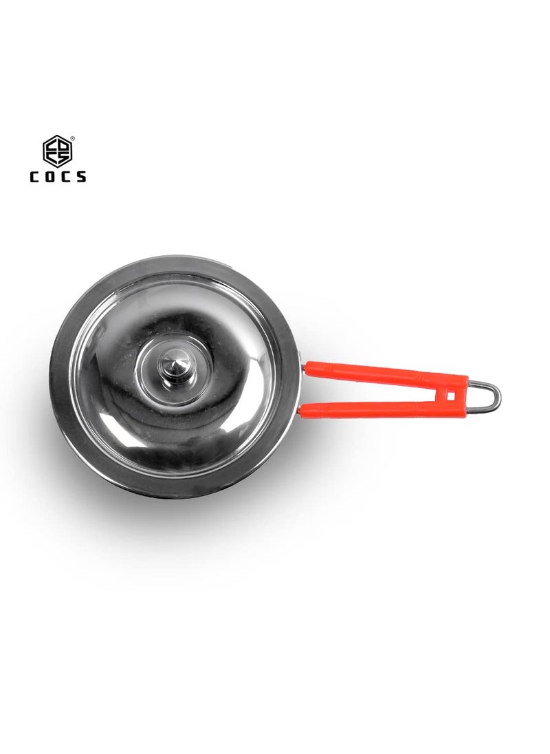 COCS Stainless Steel Sauce Pan with Lid 1500 ML HeatResistant Handle Durable and Versatile Kitchen Essential