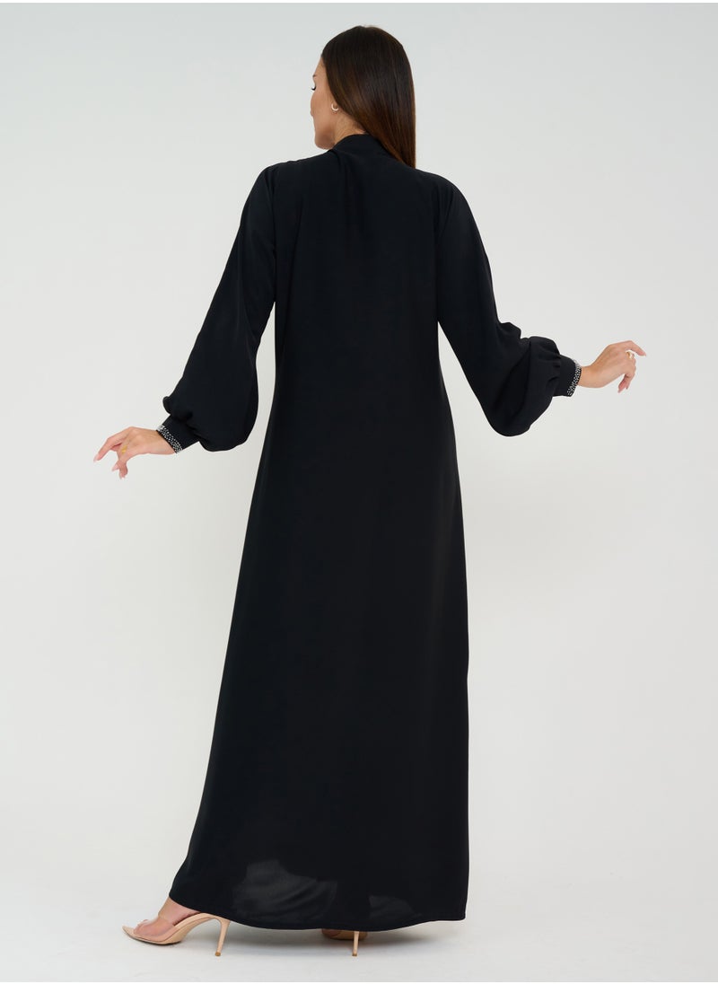 Colors Embroidery Abaya