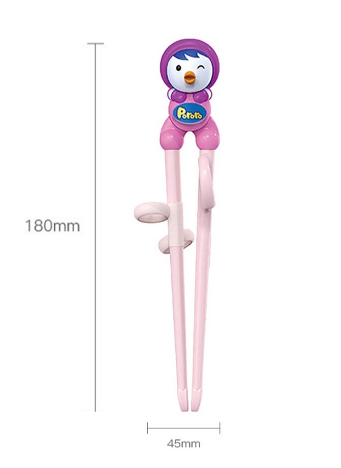 Petty Edison Pattern Training Chopsticks Pink