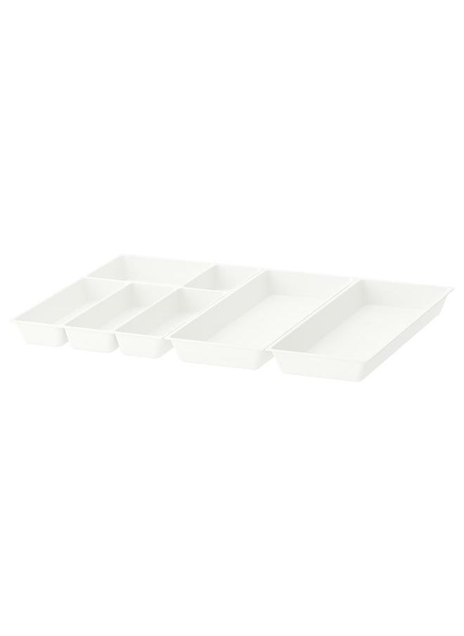 Cutlery tray/2 utensil trays, white, 72x50 cm
