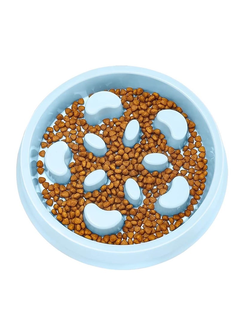 Slow Feeder Dog Bowl No Choking Slow Feeder Bloat Stop Dog Food Water Bowl with Funny Pattern for Small and Medium Dogs