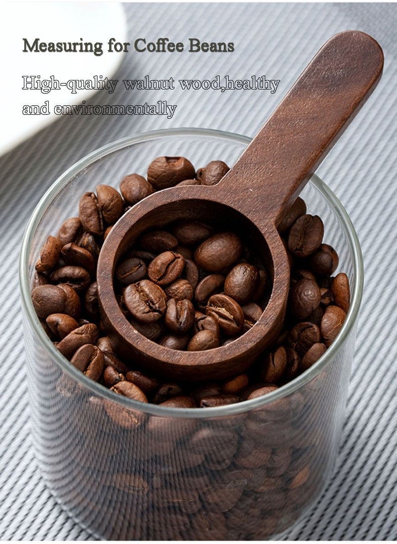 2 Pieces Coffee Spoons, Wooden Coffee Ground Spoon, Measuring for Ground Beans or tea, Soup Cooking Mixing Stirrer Kitchen Tools Utensils