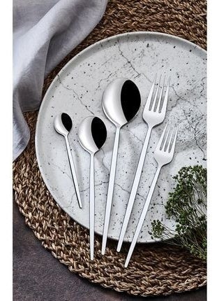 Mokka Modern Looking 30 Piece Fork Spoon Set 18/0