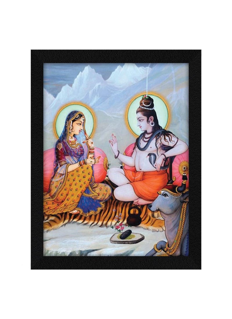 PUJA Jitesh Arts Shiva Shakti Original Unique Painting For Decoration wall Home Office Kitchen Dining Room Bedroom Decoration