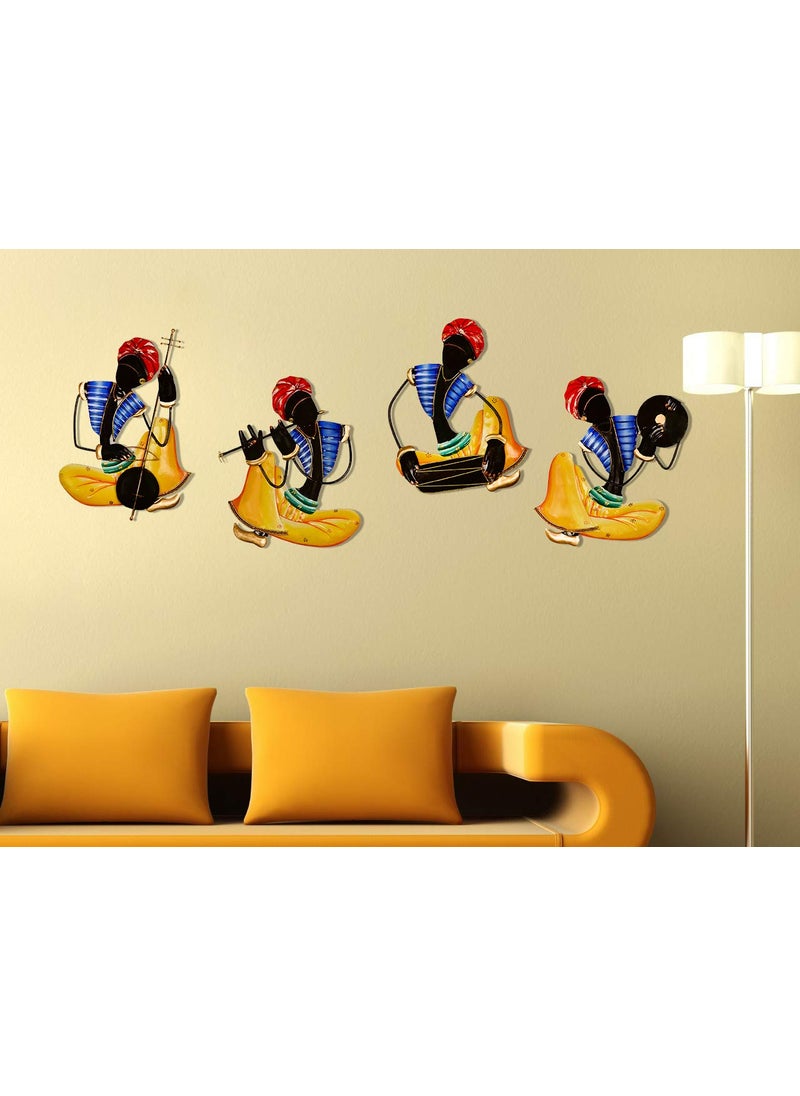 Karigaari Iron Wall Hanging Showpiece Multicolor