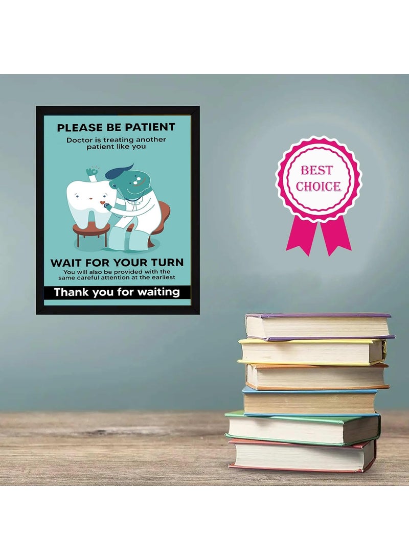 Allen Turtle Dental Office Wall Decor Frame Dental Clinic Wall Dental Care Teeth For Hospital 12x18 Inches Framed Poster FRAM112