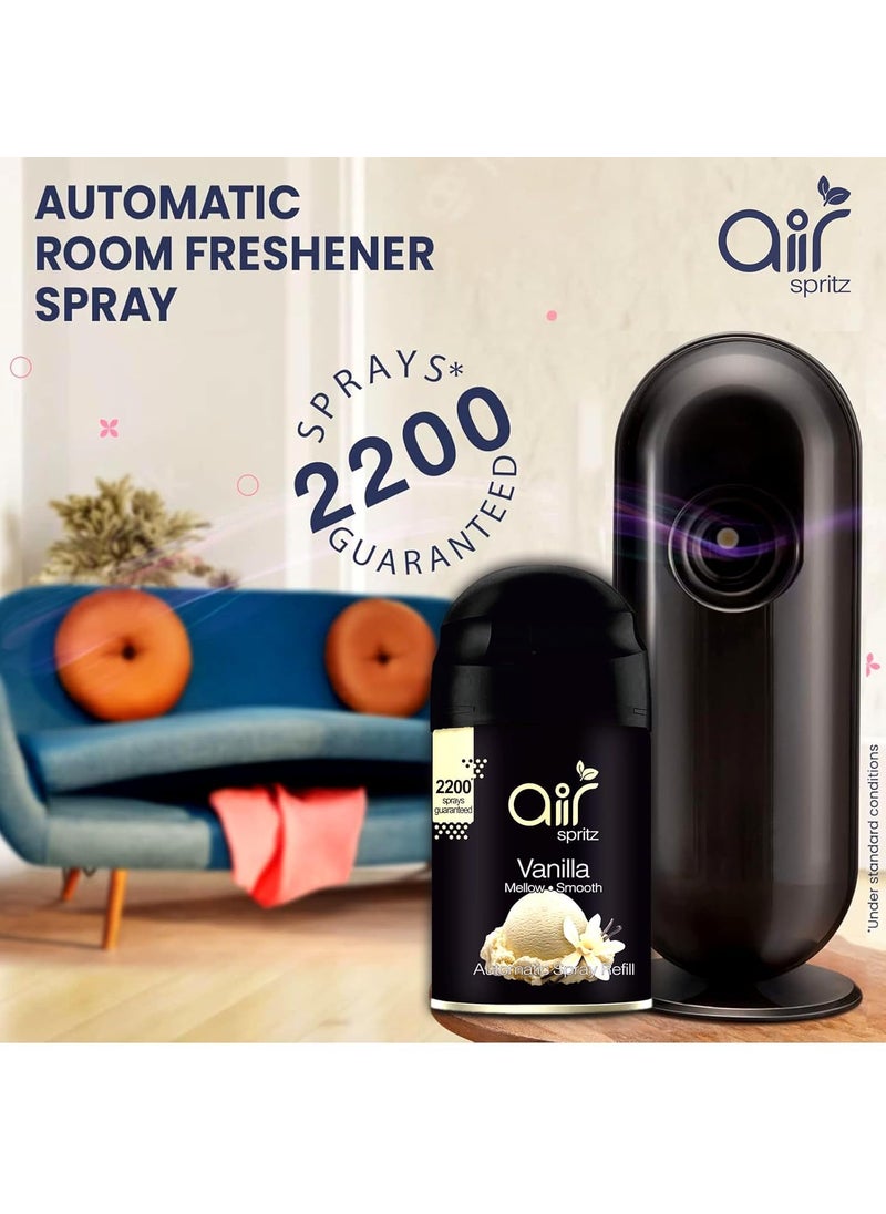 Air Spritz matic automatic spray refill VANILLA STRAWBERRY SPLASH and ROSE Pack of 3 refill combo room freshener automatic spray 225ml