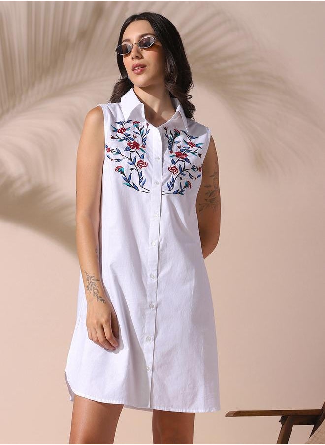 Floral Cotton Shirtdress