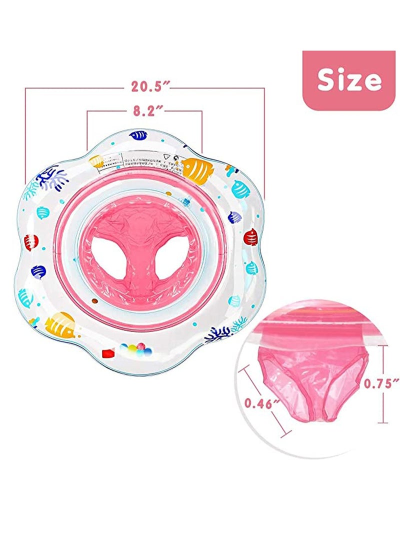 Baby Swimming Ring Float, Inflatable Baby Swim Ring with Seat with Soft PVC for Infant/Toddler 6-36 Months, Leak-Proof Swimming Pool Ring for Kids Paddling Pool