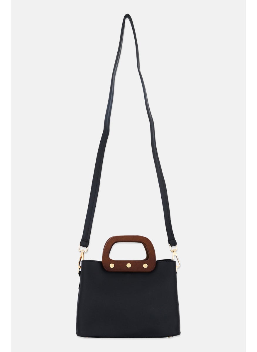 Women Brand Logo Handbag, Brown