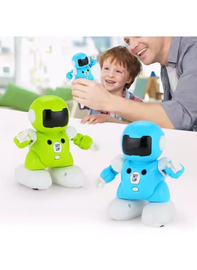 2 Player RC Soccer Robots for Kids – Infrared Remote Control Soccer Robot Toys for Kids with Ball-Kicking Action, Lights and Music for Boys and Girls
