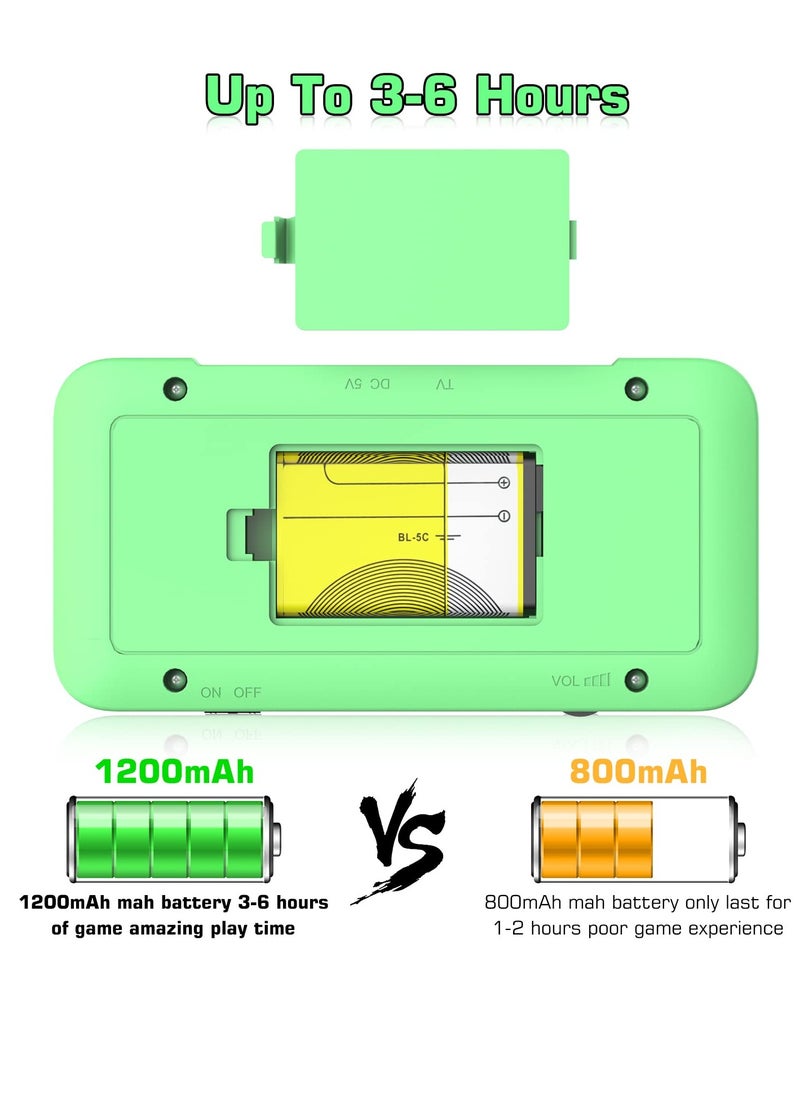 Handheld Game Console with 800 Classic FC Games, 3.5-inch Color Screen, 1200mAh Rechargeable Battery, TV Connectivity, Two-Player Support, Portable Retro Video Game Gift for Kids