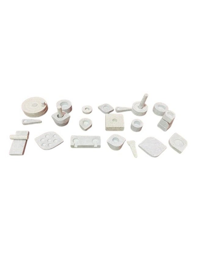 Natural Soapstone Miniature Kitchen Playing Set for Kids.