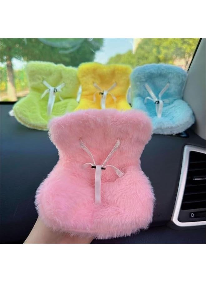 Car Seat for Labubu Dolls, Car Air Vent Decor, Decorative Display Dolls, Protect Dolls, Cute Car Interior Decor Accessories, Perfect for Car Decoration, Air Vent Clip and Desktop Stand(Gray)