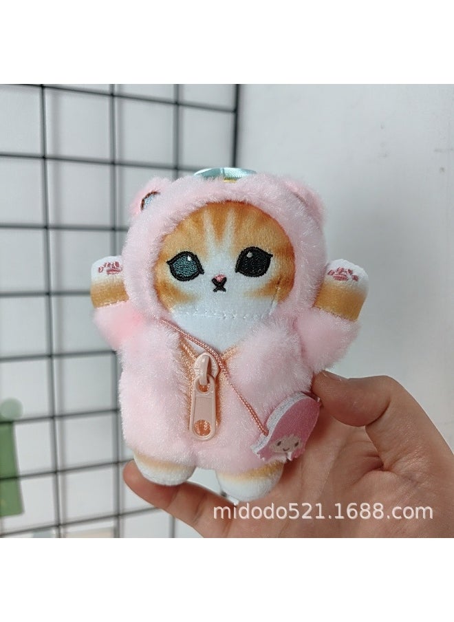 Cute Shark Cat x Sanrio Second Series CooLuMi Cinnamonroll Twin Stars Plush Keychain