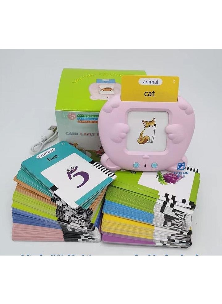 Flash Cards Bear Treasure Card Machine Children's Early Education Learning Foreign Language Card Machine Puzzle Learning Machine255 sheets