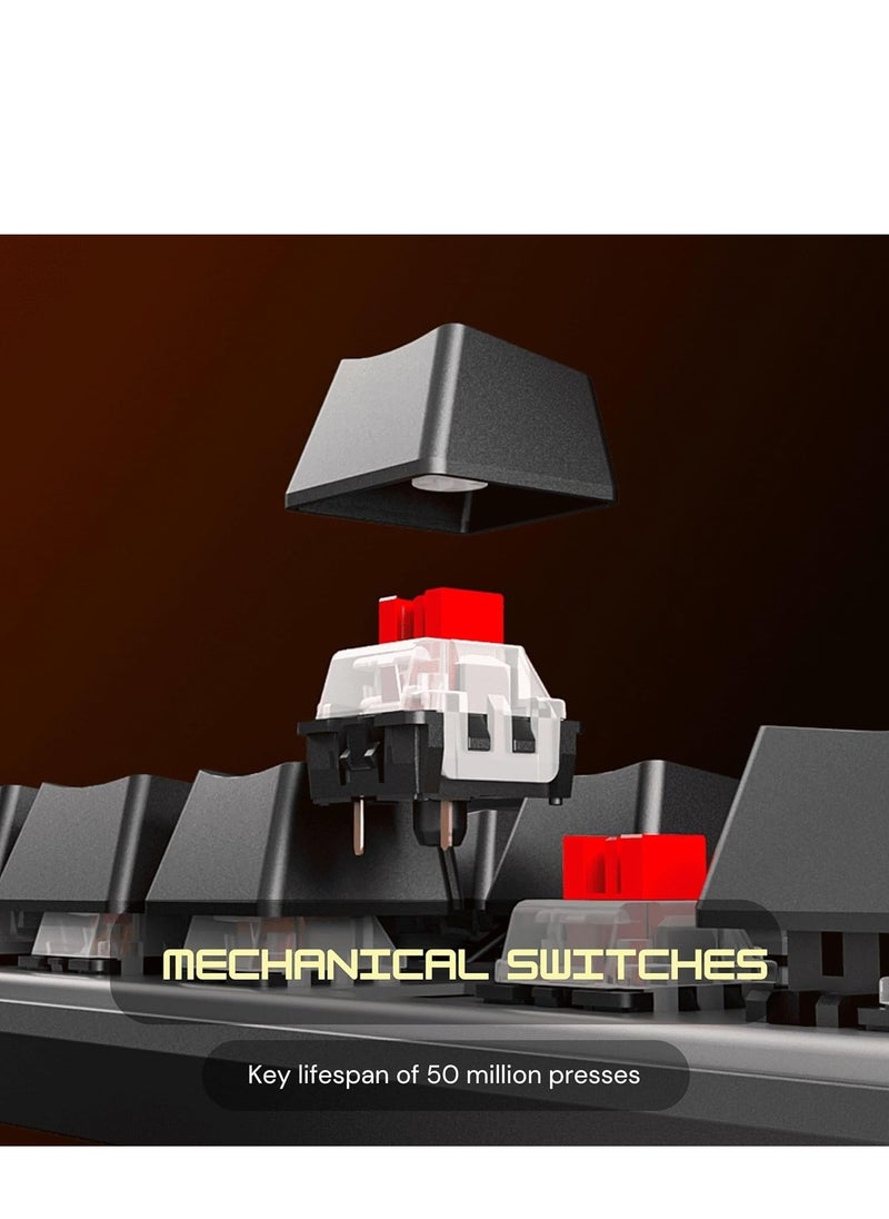 Meetion MK009 Pro Hot Swap Mechanical Gaming Keyboard Ergonomic Design Full Key Anti-Ghosting ABS Keycaps High Quality Metal Matte Panel Mechanical switches Gaming keyboards
