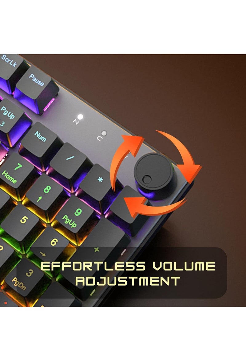 Meetion MK009 Pro Hot Swap Mechanical Gaming Keyboard Ergonomic Design Full Key Anti-Ghosting ABS Keycaps High Quality Metal Matte Panel Mechanical switches Gaming keyboards