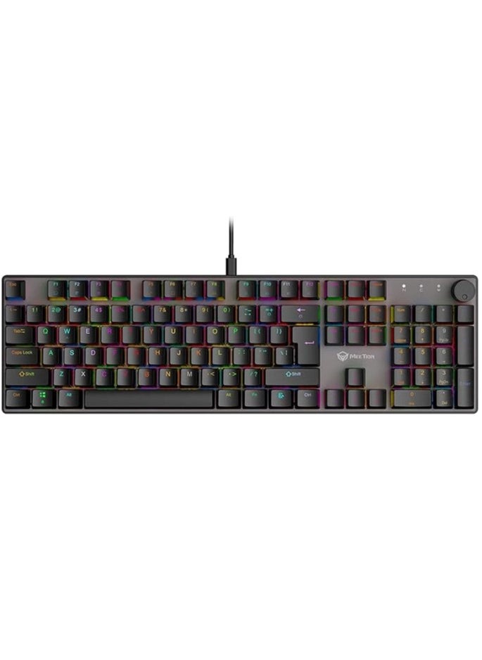 Meetion MK009 Pro Hot Swap Mechanical Gaming Keyboard Ergonomic Design Full Key Anti-Ghosting ABS Keycaps High Quality Metal Matte Panel Mechanical switches Gaming keyboards