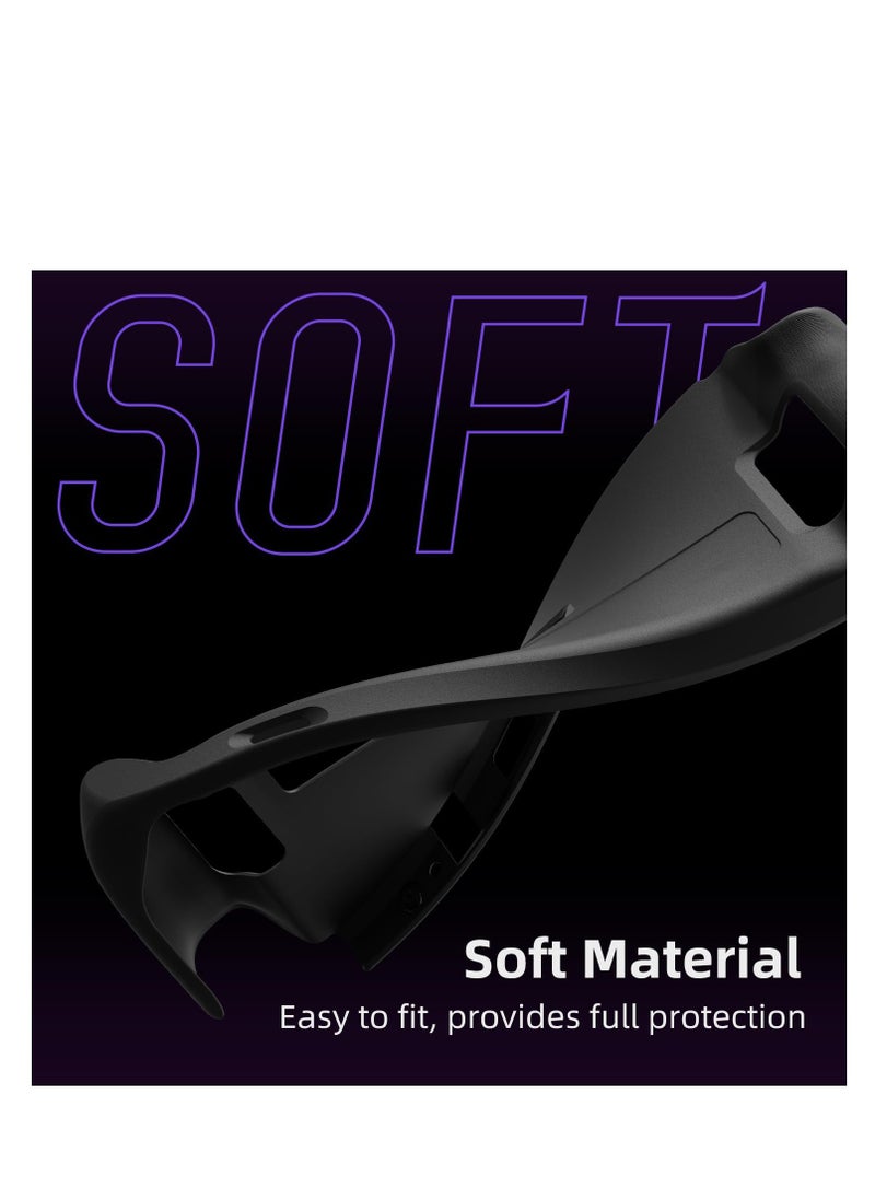 GripCase SD for Steam Deck - Shockproof Soft Protective Case with Textured Grips, Full Protection, Stand Feature, Shock-Absorption, Non-Slip, and Anti-Scratch Design in Coyote Gray.