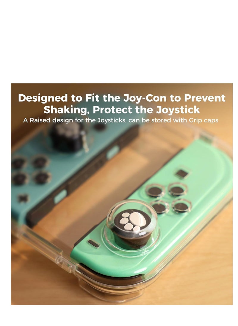 Case for Nintendo Switch & Switch OLED Joy Con, Portable Dust-Proof Protective Box Compatible with Nintendo Switch/OLED Joy-Con, Joy-con Travel Case with Magnetic Closure