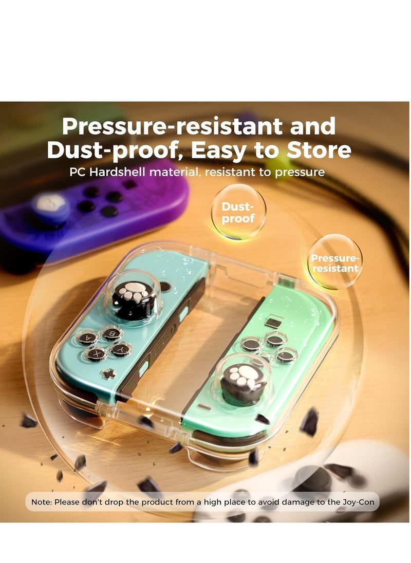 Case for Nintendo Switch & Switch OLED Joy Con, Portable Dust-Proof Protective Box Compatible with Nintendo Switch/OLED Joy-Con, Joy-con Travel Case with Magnetic Closure