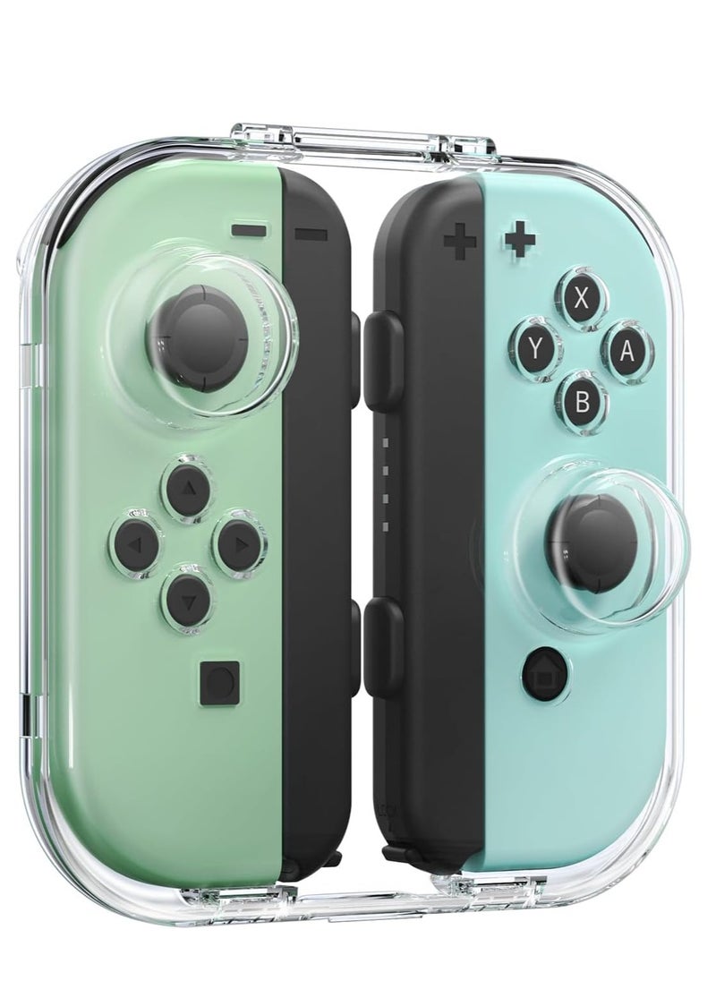 Case for Nintendo Switch & Switch OLED Joy Con, Portable Dust-Proof Protective Box Compatible with Nintendo Switch/OLED Joy-Con, Joy-con Travel Case with Magnetic Closure