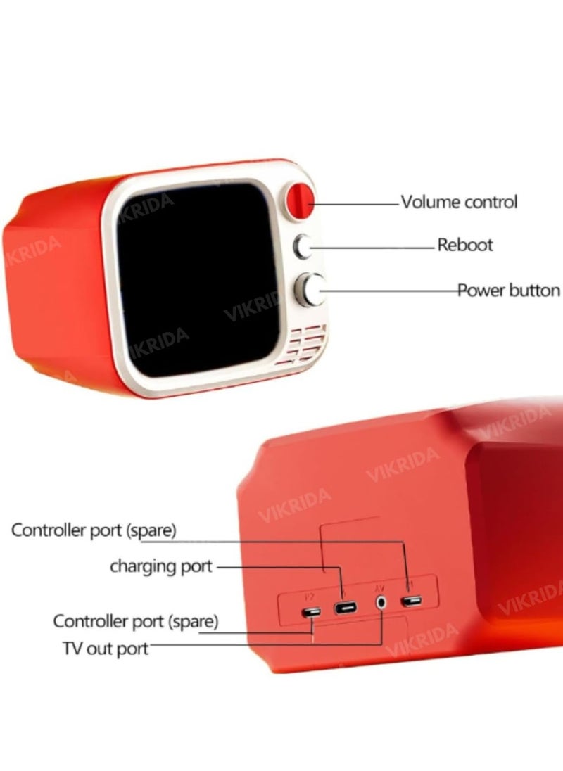 2025 New Edition Mini Retro TV Game Console – Portable Handheld Gaming System with 740 Classic Games, 3.5