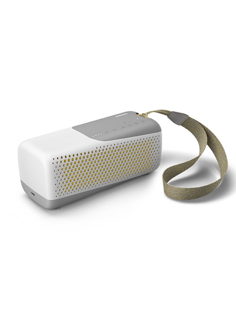 Bluetooth Speaker, 10W Stereo Sound, Bluetooth 5, IP67, Waterproof, 12-Hour Playtime, Bold Bass, Wireless Stereo Playing, Ideal for Home, Outdoors White