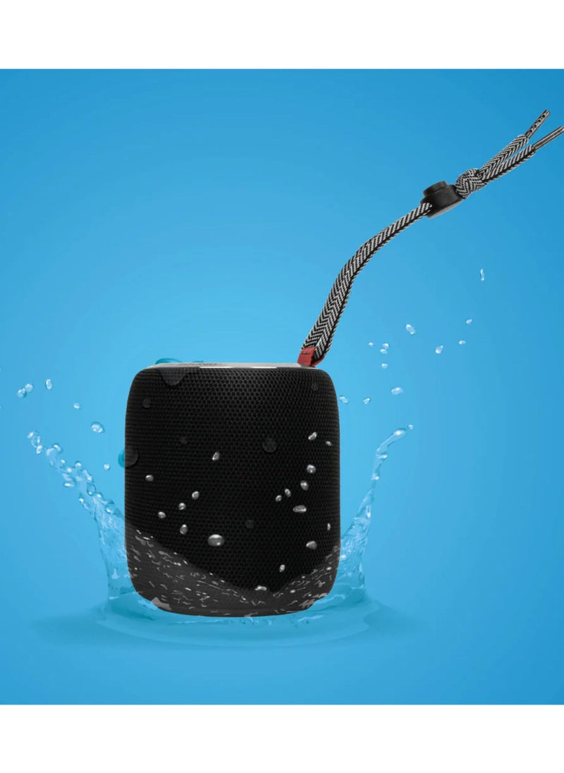 S110 Superstar Portable Bluetooth Speaker, IPX5 Waterproof Level, USB-C Charging Port, 1500mAh Battery Capacity - Black