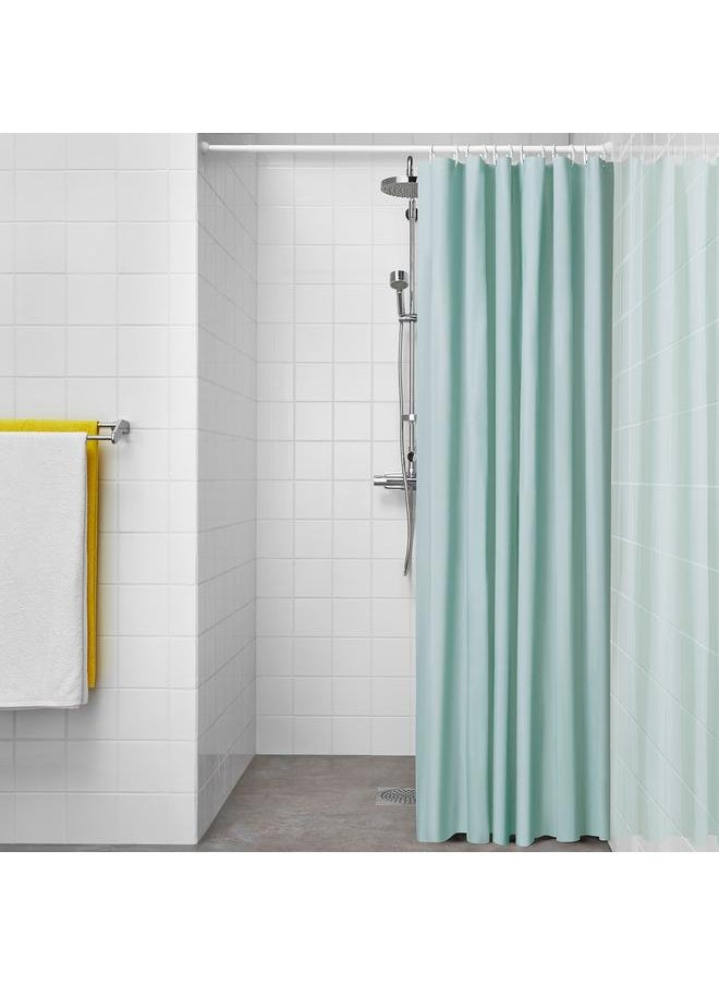 Shower curtain, turquoise, 180x200 cm