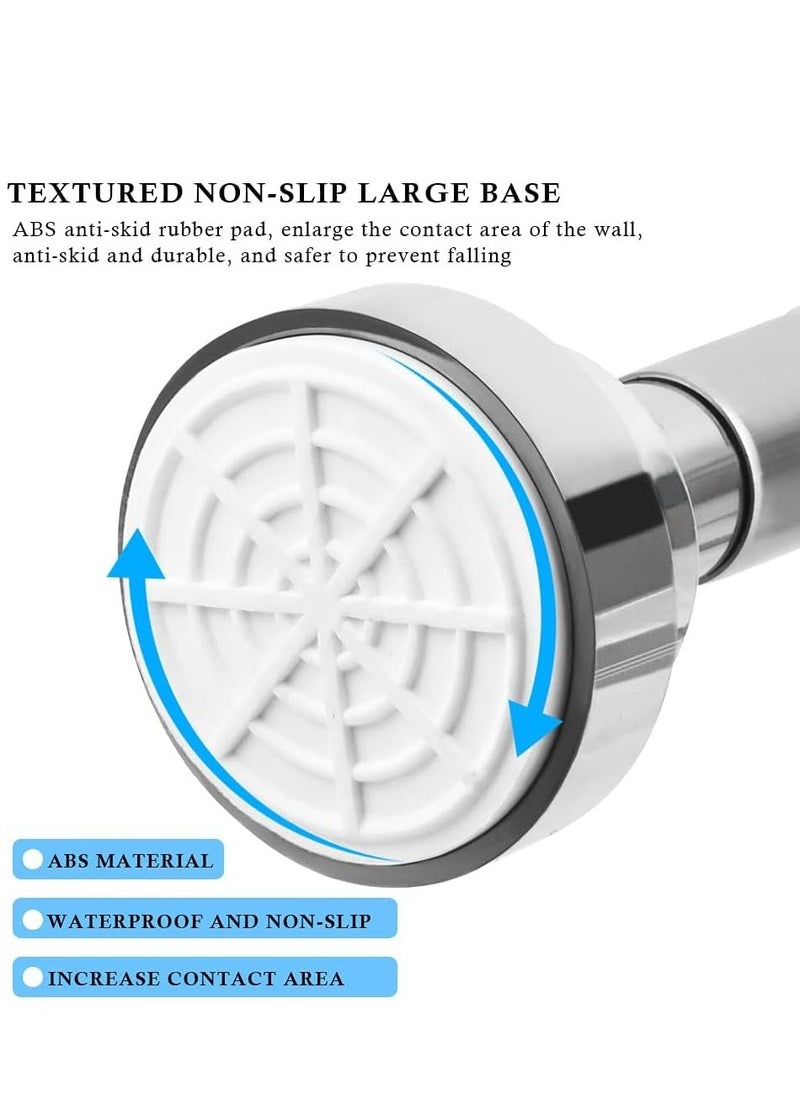 Extendable Clothes Rail, 50-85cm Stainless Steel Extendable Clothes Rail, No Drilling Shower Curtain Rail for Bathroom, Kitchen, Closet, Hanging Pole No Tool Require