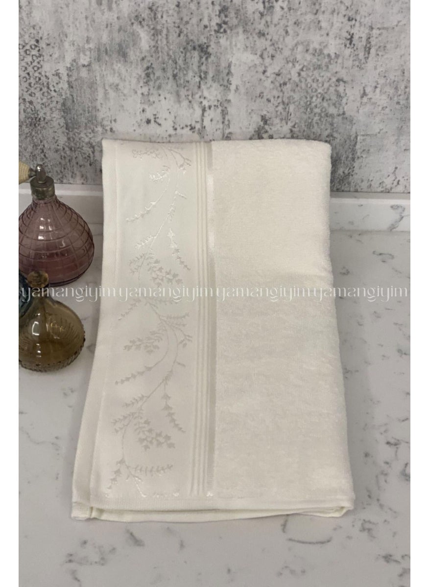 Ditsy Hand-Face Towel 3 Pieces-Cream