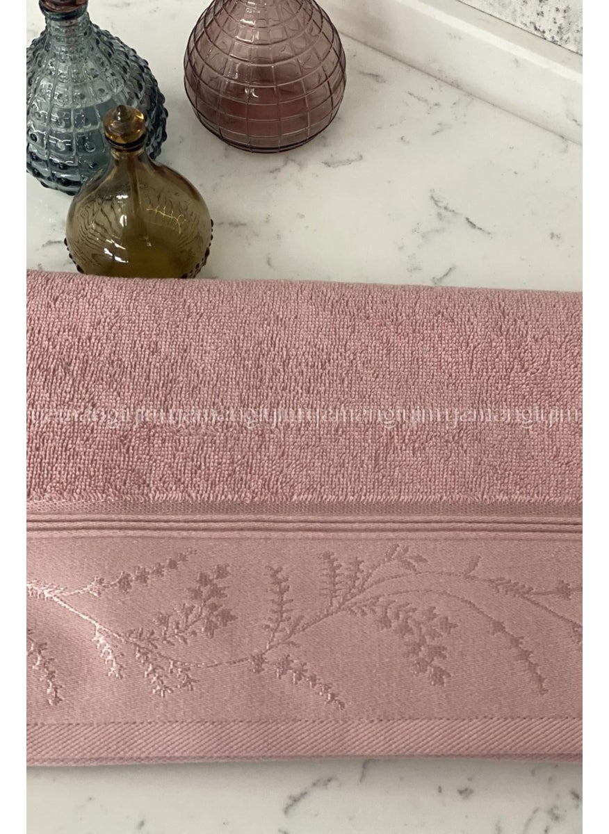 Ditsy Hand-Face Towel 4 Pieces-Pink